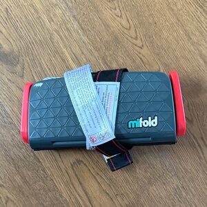 Gray and Red Booster Seat